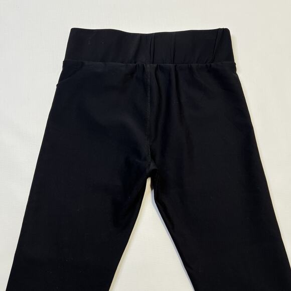 Carbon38 Ruffle On Ankles Leggings Womens Black Size Small Lattice - Picture 4 of 11